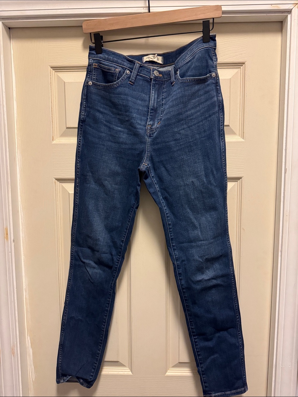Madewell Women's Skinny Jeans in Dark Blue Denim